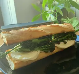 Cheesy Broccolini Sando